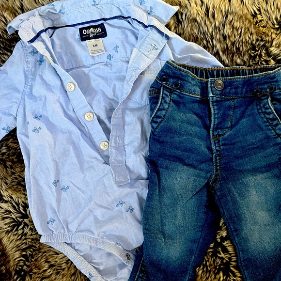 Oshkosh jeans and shirt 6 months - Picture 1 of 1